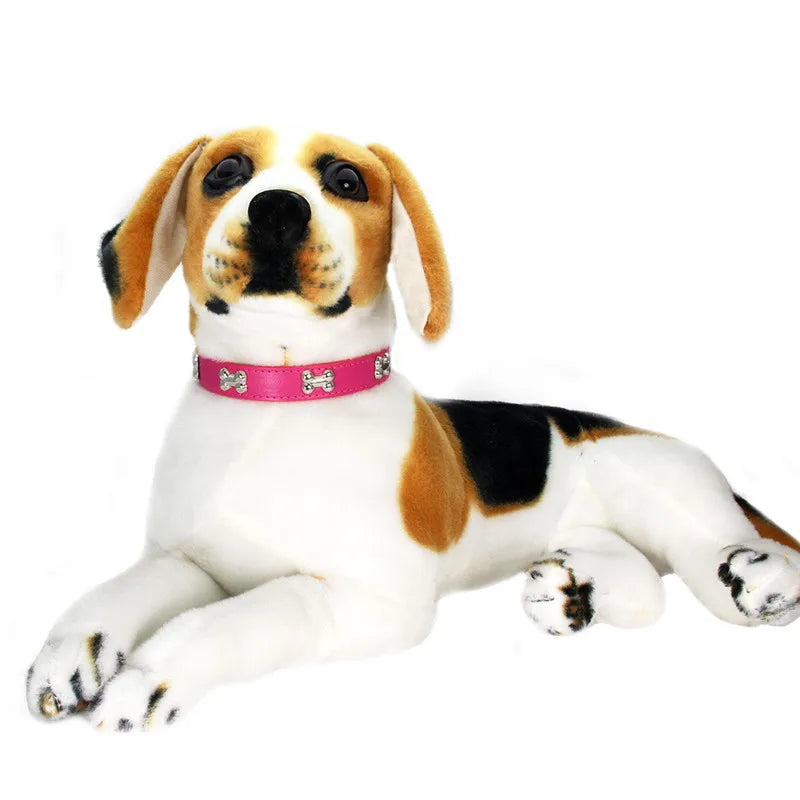 Bone Leather Durable Pet Collars