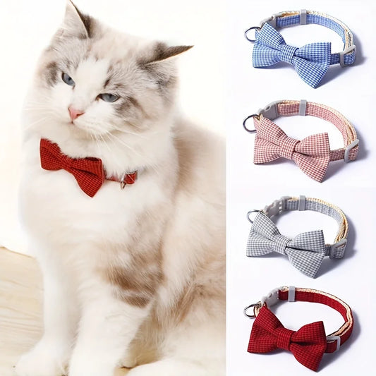 Chic Plaid Cat Collar