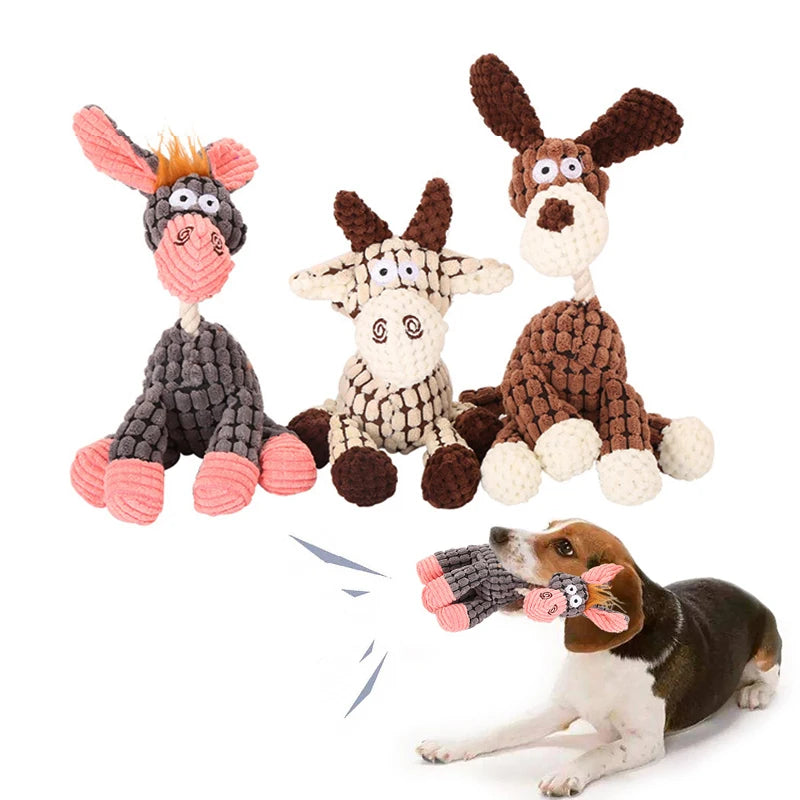 Funny Donkey Plush Pet Toy