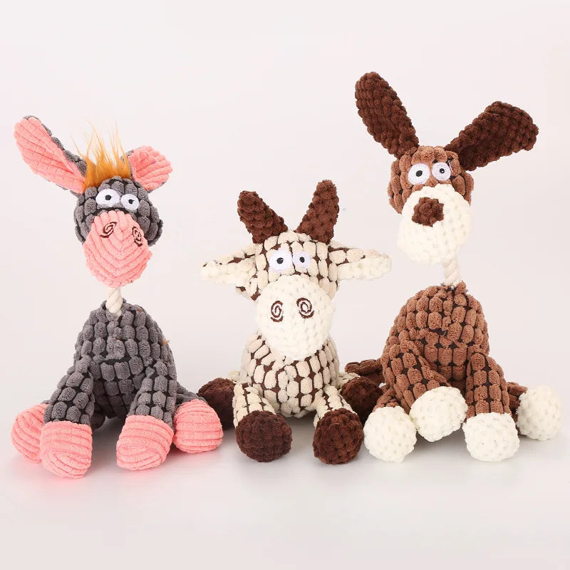 Funny Donkey Plush Pet Toy