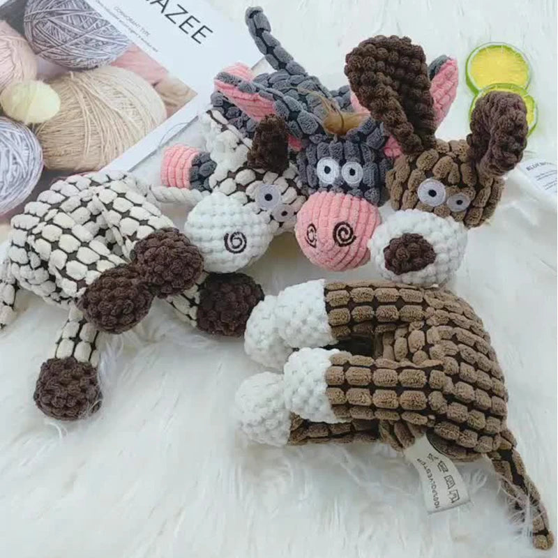 Funny Donkey Plush Pet Toy