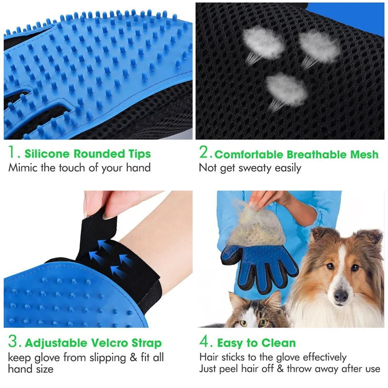 Silicone Pet Bath Massage Glove