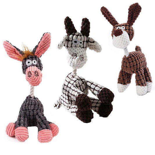 Funny Donkey Plush Pet Toy