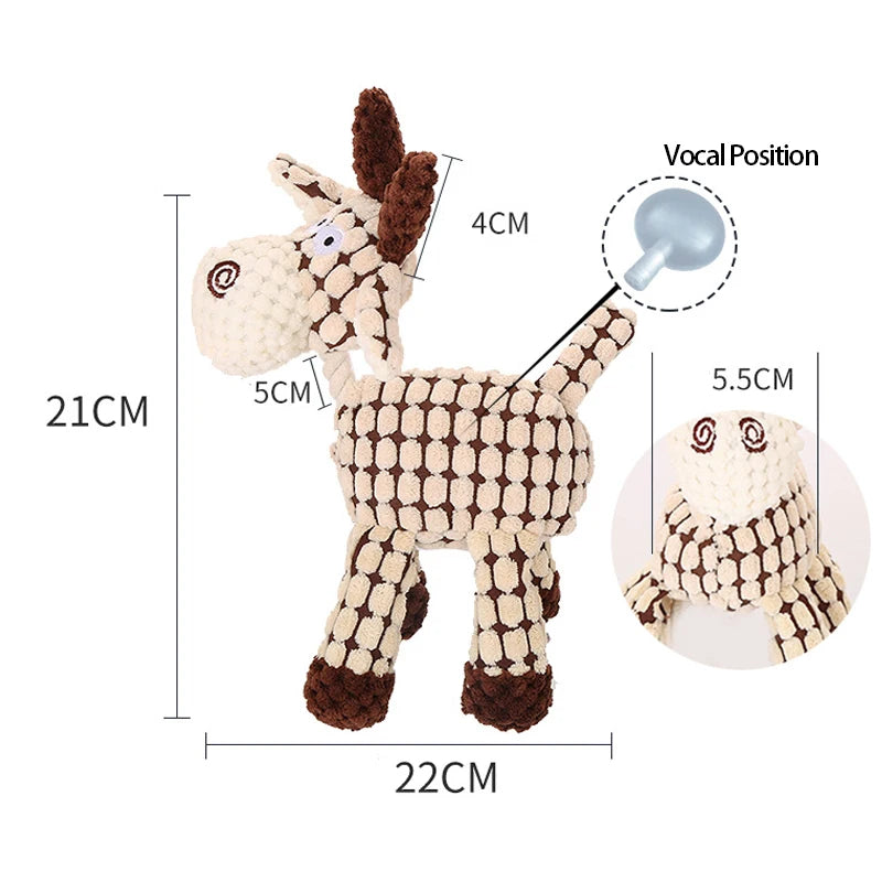 Funny Donkey Plush Pet Toy